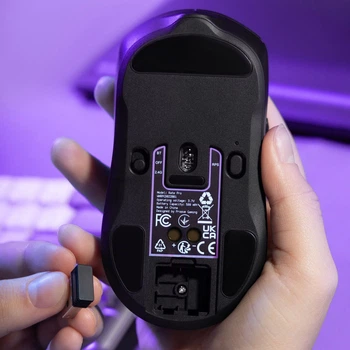 Беспроводная игровая мышь Proove Gaming Rate Pro с док-станцией для зарядки, 26000 DPI и 7 программируемыми кнопками, черная
