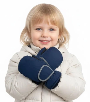Детские перчатки балоновые, на возраст 4-6лет 12-58а Синий