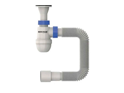 Сифон MIXXUS для умивальника з литим випуском SU-02-A 1 1/2"x40