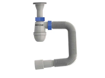 Сифон MIXXUS для умивальника з литим випуском SU-09-A 1 1/4"x32