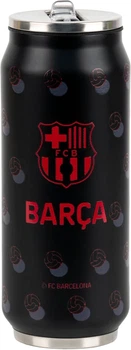 Термочашка с трубочкой Kite FC Barcelona 500 мл Черная (BC25-1264)