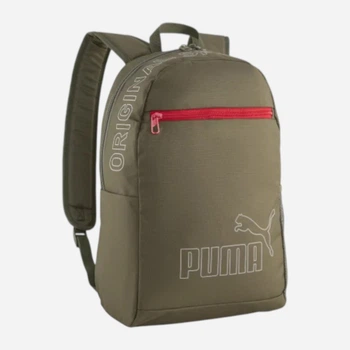 Рюкзак спортивний 22 л вміщує формат А4 Puma Phase Essentials 09116630 Loden Green (4069162047151)