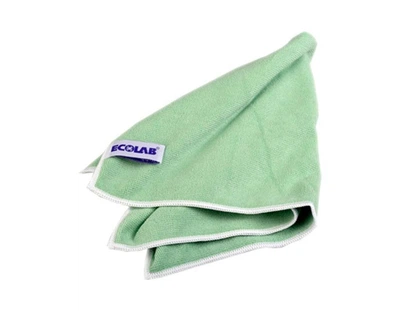Універсальна мікрофіброва салфетка Ecolab Polifix Microclin Green, зелена, 40x40 см (110491)