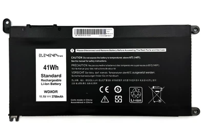 Батарея Elements MAX для Dell Inspiron 15 5568, 13 5368, 13 5378 11.1V 3700 mAh (WDXOR-3S1P-3700)