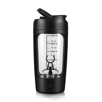 Электрический шейкер на аккумуляторе Automatic Mixing Cup 650 мл, Tritan, черный