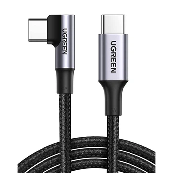 Кабель USB Type-C UGREEN US334 2м 20V 5A 100W, оплетенный алюминием, черный (LKMTR_802121)