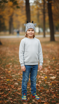 Шапка H&M 62см Чорно-білий (HM-0369345-3-Black-and-white)