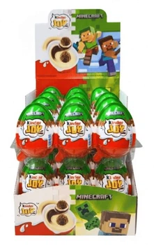 Шоколадные яйца Kinder Joy Minecraft 24шт × 20г