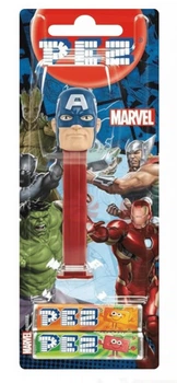 Диспенсер із цукерками Pez Marvel Collection Капітан Америка 17г