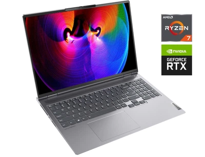 Игровой ноутбук Lenovo ThinkBook 16p G2 ACH / 16" (2560x1600) IPS / AMD Ryzen 7 5800H (8 (16) ядер по 3.2 - 4.4 GHz) / 16 GB DDR4 / 512 GB SSD / nVidia GeForce RTX 3060, 6 GB GDDR6, 192-bit / WebCam б/у