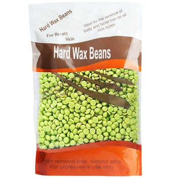 Горячий воск в гранулах для депиляции Hard Wax Beans Зелёный чай 500g