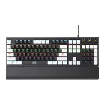 Клавіатура і Миша XO KB-06 mixed color luminous mechanical Чорний мікс