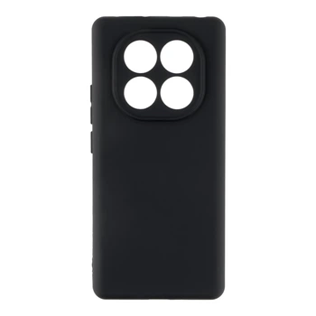Чехол-накладка Liquid Silicone (AA) с защитой на камеру для Xiaomi Redmi Note 15 4G / Redmi Note 15 5G Black