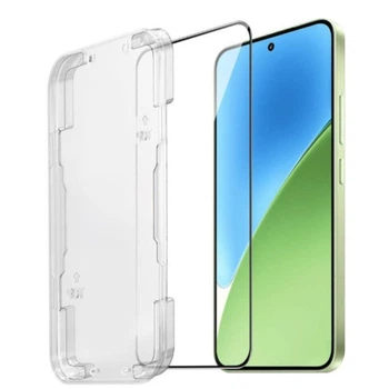 Закалённое защитное стекло Full Screen для Xiaomi 17 / 17 Pro с рамкой для автоустановки, Black