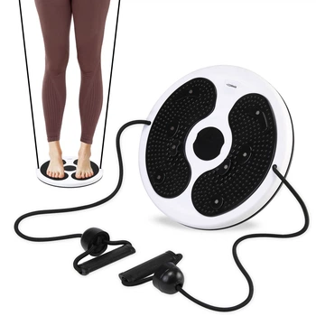 Диск здоров'я для талії Cornix Twisting Waist Disc з еспандерами XR-0451 White/Black