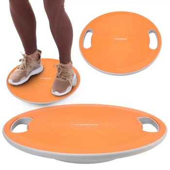 Балансировочная платформа Cornix круглая, пластиковая XR-0444 Orange/Grey