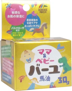 Дитячий крем для тіла Мати та Малюк Баю, Mom and Baby Bayu,Unimat Riken 30г. (862712)