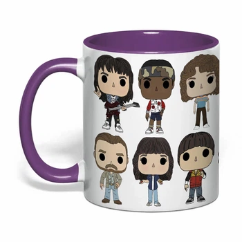Чашка с печатью "Очень странные дела / Stranger Things" №5 (цвет фиолетовый) (37712)