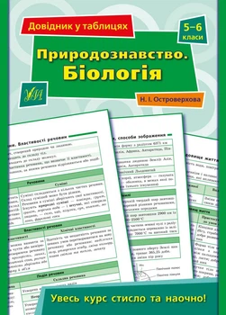 Естествознание. Биология. 5-6 классы (Справочник в таблицах)