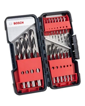 Набір свердел по металу Bosch HSS PointTeQ, ToughBox, 1–10 мм 2608577350