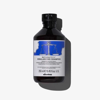 Шампунь для нормализации выработки себума жирной кожи головы Davines Natural Tech Rebalancing Shampoo 250 мл