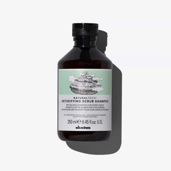 Детоксицирующий шампунь-скраб для глубокой очистки волос Davines Natural Tech Detoxifying Scrub Shampoo 250 мл