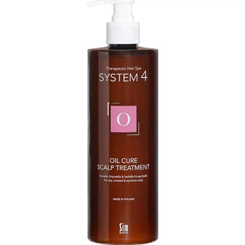 Маска-пілінг для очищення шкіри голови Sim Sensitive System 4 О Oil Cure Scalp Treatment 500 мл
