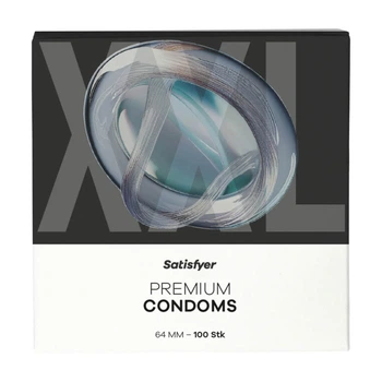 Презервативы - Satisfyer Premium Condoms 64 мм (XXL), 100 шт.