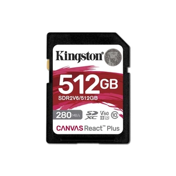 Карта пам'яті SDXC (UHS-II U3) Kingston Canvas React Plus 512Gb class 10 V60
