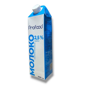 Молоко TGA 2.5% 1000г ProFood 1 л