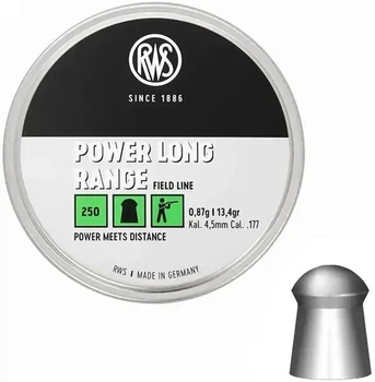 Шарики пневматические RWS PowerLongRange - 0,87 г/250 шт. (кол. 4,5 мм)