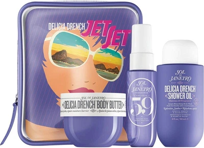 Набор для тела Sol de janeiro Delicia drench jet set