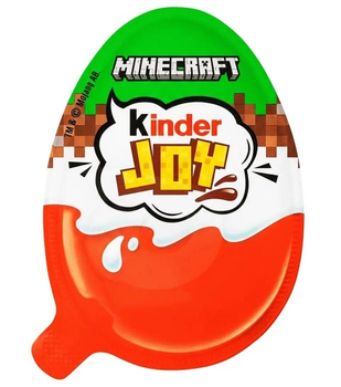 Шоколадне яйце Кіндер Майнкрафт Kinder Joy Minecraft, 20 г