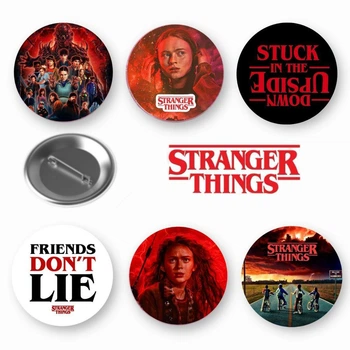 Набор закатный значков Stranger things Очень странные дела Макс 6 шт (ЗН10027)