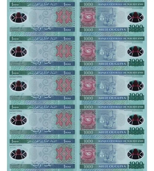 Набір 10 банкнот 1000 угій Мавританія 2014 рік полімерні UNC