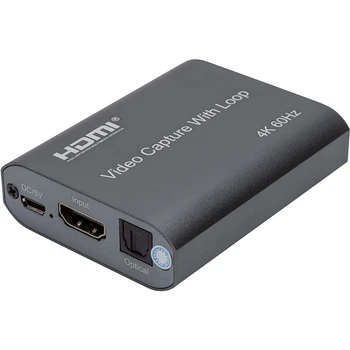 Внешняя карта видеозахвата PowerPlant HDMI USB2.0 4K/60Hz (HDVC7)