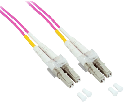 Patchcord Techly OM4 LC‑LC Duplex 5 m Violet (ILWL D5-LCLC-050/OM4)
