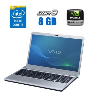 Ноутбук Sony Vaio VPCF11M1E / 15.6'' (1920x1080) TN / Intel Core i5-520M (2 (4) ядра по 2.4 - 2.93 GHz) / 8 GB DDR3 / 128 GB SSD / nVidia GeForce GT 310M, 1 GB DDR3, 128-bit б/у