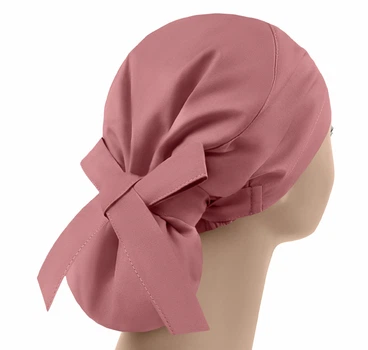 Медицинская шапочка женская PonyTopHat универсальная Тёмная пудра