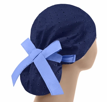 Медицинская шапочка женская PonyTopHat универсальная принт Перфорация