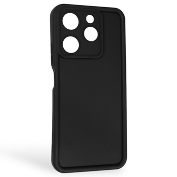 Чехол силиконовый Soft Touch для TECNO Spark 10 Pro (KI7) черный (Полная защита камеры)
