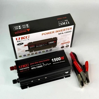Перетворювач напруги інвертор ЧИСТИЙ СІНУС 1500 W UKC інвектор