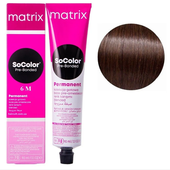 Крем-краска Matrix SoColor Pre-Bonded Cream Permanent №6M Темний блондин мокко 90 мл