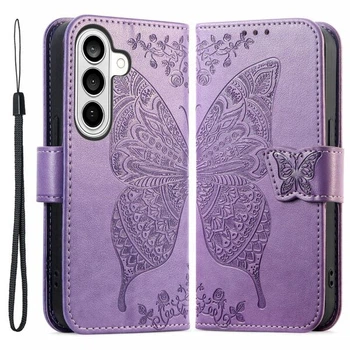 Чехол-книжка с рисунком UniCase Butterfly Pattern для Samsung Galaxy A57 (A576) - Light Purple