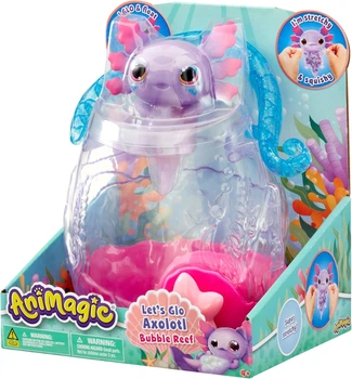 Интерактивная Игрушка Аксолотль Пузырьковый Риф Animagic Lets Glo Axolotl Bubble Reef Goliath