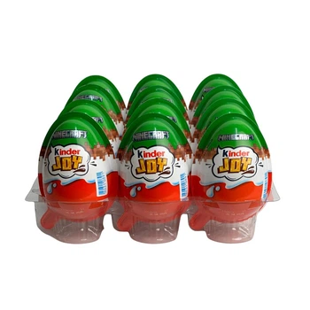 Шоколадное яйцо Kinder Joy – Minecraft Киндер Джой Майнкрафт (коллекция 2026) лоток 12 шт х 20 г
