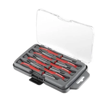 Набор отверток 7 шт. Intertool CrV (точных SL2.5, SL3.0, PH00, PH0, T6, T7, T8)