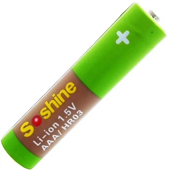 Акумулятор AAA Soshine 1.5V 730 mAh 1100 mWh (18882-hbr)