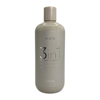 Обезжириватель для ногтей Valeri Nail Prep & Cleanser 3в1, 400 мл