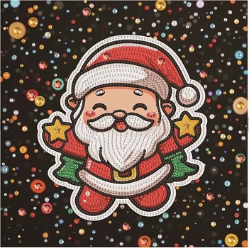 Алмазна мозаїка Милий Санта 25x25 Brushme (DBS52209)